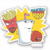 Aqua Teen Hunger Force Explosive Grafik Aufkleber (Vorderseite)