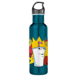Aqua Teen Hunger Force Explosive Grafik Edelstahlflasche