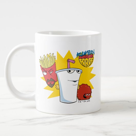 Aqua Teen Hunger Force Explosive Grafik Jumbo-Tasse (Links)
