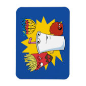 Aqua Teen Hunger Force Explosive Grafik Magnet (Vertikal)
