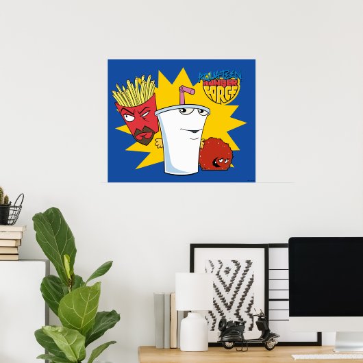 Aqua Teen Hunger Force Explosive Grafik Poster (Heimbüro)