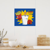 Aqua Teen Hunger Force Explosive Grafik Poster (Küche)
