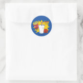 Aqua Teen Hunger Force Explosive Grafik Runder Aufkleber (Tasche)