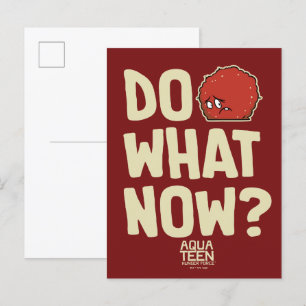 Aqua Teen Hunger Force Meatwad "Do What Now?" Postkarte