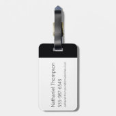 Aqua Teen Hunger Force Mooninites Game Logo Gepäckanhänger (Rückseite vertikal)