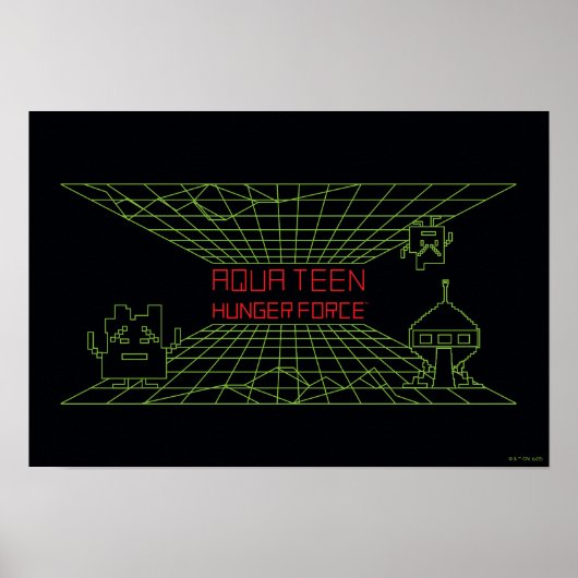 Aqua Teen Hunger Force Mooninites Game-Logo Poster (Vorne)