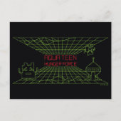 Aqua Teen Hunger Force Mooninites Game-Logo Postkarte (Vorderseite)