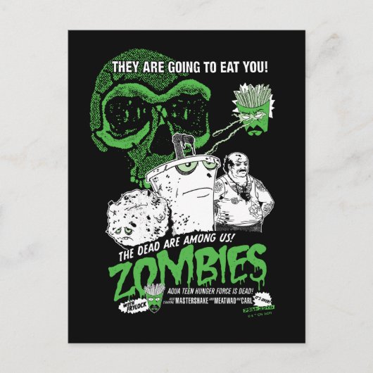 Aqua Teen Hunger Force Zombies Poster Postkarte (Vorderseite)
