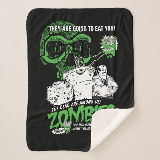 Aqua Teen Hunger Force Zombies Poster Sherpadecke (Vorderseite)