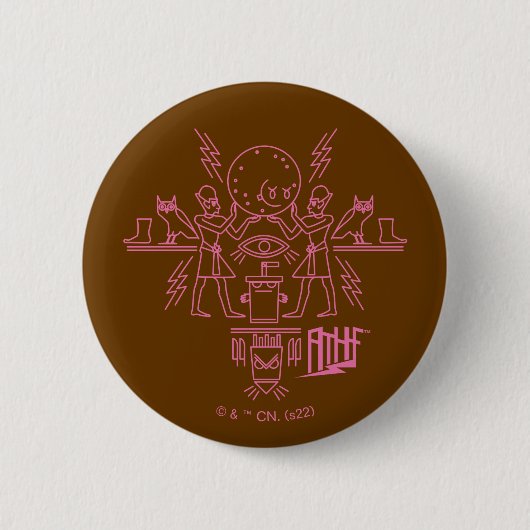 Aqua Teen Hungerfestungen Hieroglyphics Button (Vorderseite)