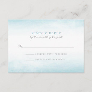 Aqua Tides UAWG Aquarell RSVP Karte