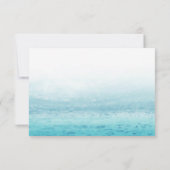 Aqua Tides | UAWG Aquarell RSVP Karte (Rückseite)