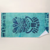Aqua Tiki Beach Towel Strandtuch (Vorderseite)