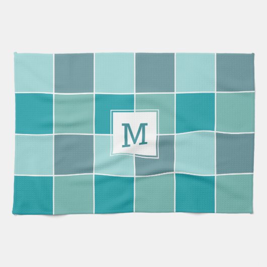 Aqua Tiles Handtuch (Horizontal)