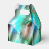 Aqua to bewaldete Textur mit digitalem Grob und Li Geschenkschachtel (Vorderseite)