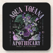 Aqua Tofana Cork-Backed Untersetzer (Vorderseite)