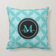 Aqua-Ton-abstraktes Kreis-Muster