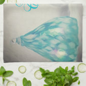 Aqua Tones Weihnachtsküchentuch Geschirrtuch (Gefaltet)