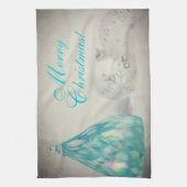 Aqua Tones Weihnachtsküchentuch Geschirrtuch (Vertikal)
