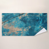 Aqua tononyx marmor badehandtuch (Badehandtuch)