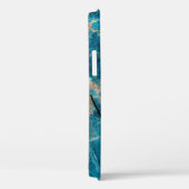 Aqua tononyx marmor Case-Mate iPhone hülle (Rückseite / Rechts)