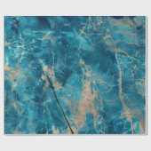 Aqua tononyx marmor geschenkpapier (Flach)