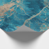 Aqua tononyx marmor geschenkpapier (Ecke)