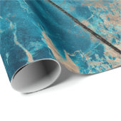 Aqua tononyx marmor geschenkpapier (Rolleneckpunkt)