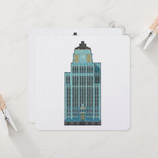 Aqua Tower: Art Deco Eleganz Sticker