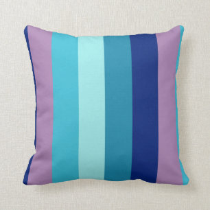 Aqua-Traum gestreift Kissen