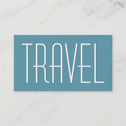 Aqua TRAVEL AGENCY Simple Style V63H Visitenkarte (Vorderseite)