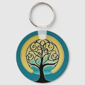 Aqua Tree of Life Schlüsselanhänger (Rückseite)