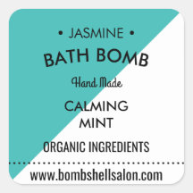 Aqua Triangle - Modernes Produktetikett