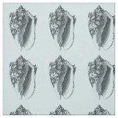 Aqua-Tritonshorn-Muschel Stoff (Muster)