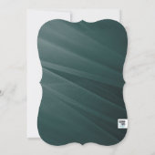 Aqua Tulle Brautparty Einladung (Rückseite)