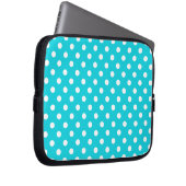 Aqua-Tupfen-Muster Laptopschutzhülle (Vorne Rechts)