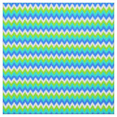 Aqua Türkis Blue Lime Green Ikat Stoff (Muster)