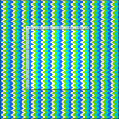 Aqua Türkis Blue Lime Green Ikat Stoff (Kachel)
