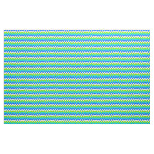 Aqua Türkis Blue Lime Green Ikat Stoff