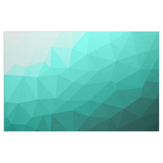 Aqua Türkis Gradient Geometric Mesh Pattern Stoff (Yard (91,4 cm))