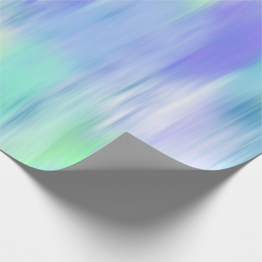Aqua Türkis Lila Moderne Abstrakt Geschenkpapier (Ecke)