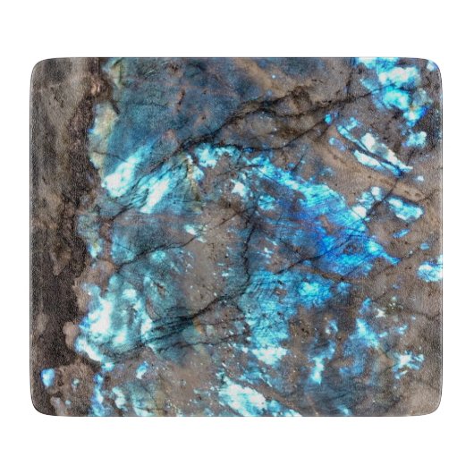 Aqua Türkis Marmor Print Modern Schneidebrett (Vorderseite)