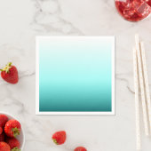Aqua Türkis Ombre Verlauf Serviette (Beispiel)