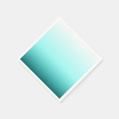 Aqua Türkis Ombre Verlauf Serviette (Ecke)
