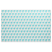 Aqua-Türkis-Palme-Gewebe Stoff (Fat Quarter (45,7 x 55,9 cm))