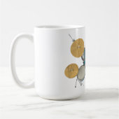 Aqua-/Türkis-Trommel-Ausrüstung: Kaffeetasse (Links)