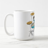 Aqua/Türkis-Trommel-Kit: Kaffeetasse (Links)