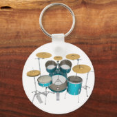 Aqua/Türkis-Trommel-Kit: Schlüsselanhänger (Vorderseite)