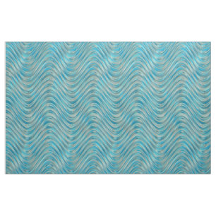 Aqua Türkise blaue grüne Imitat Glaswellenmuster Stoff