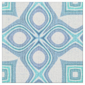 Aqua Türkise Blue Green Bali Batik Muster Stoff (Nahaufnahme)